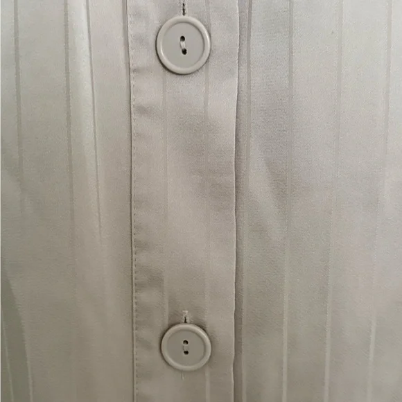 Zara Oversized Beige Button Down Shirt size M Relaxed Fit Minimalist Capsule - Picture 6 of 12